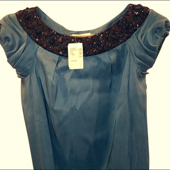 NWT Marchesa Notte Beaded Cocktail Bubble Dress - Picture 7 of 8